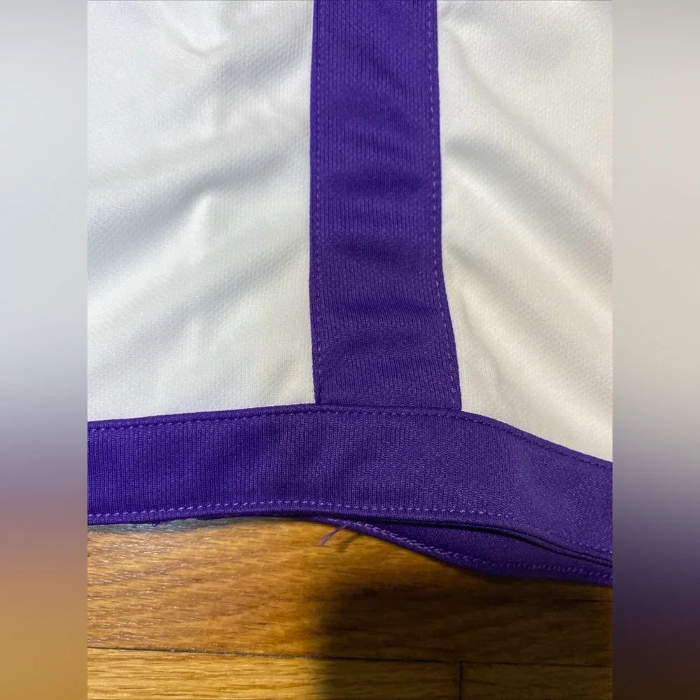 Nike Dri-Fit Crossover basketball Shorts Purple & White Men’s sz L-tall NEW - Picture 4 of 8